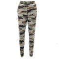 High Quality Custom High Waist Camouflage Print Trousers Bottoms Jogger Pants Women